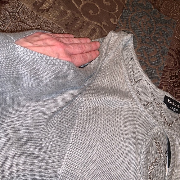 Bebe Holiday shimmer sweater dress. - Picture 4 of 7